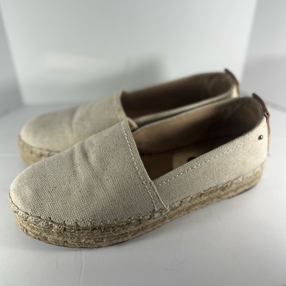 SAM EDELMAN CIRCUS Espadrille Beige Wedge Jute Sandals Size 10 - Picture 9 of 15